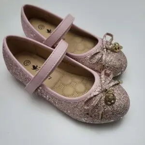 παιδικές μπαλαρίνες κορίτσι χρυσό ροζ glitter