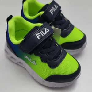 athlitika-papoutsia-agori-fila-mple-neon-prasino-with-lights-main